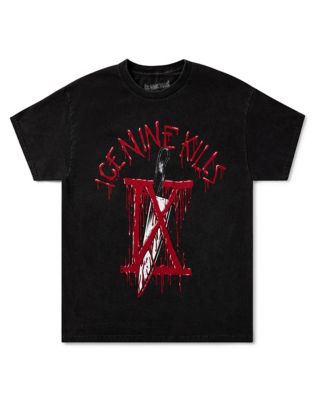 T-shirt Ice Nine Kills 'Ex Mortis' - Homme - Rouge - 100% Coton - Coupe Regular - Licence Officielle