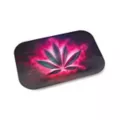 Neon Pink Weed Leaf Tray with Lid at Spencer's