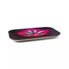 Neon Pink Weed Leaf Tray with Lid at Spencer's