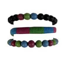 Multi-Pack Polysexual Pride Bracelets - 3 Pack at Spencer's
