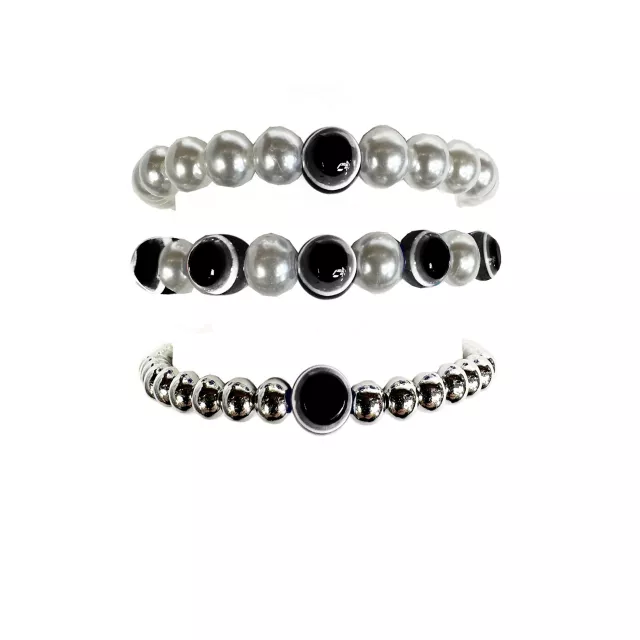 Multi-Pack Beaded Evil Eye Bracelets - 3 Pack at Spencer's