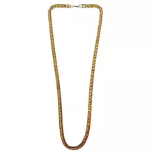 Goldtone Woven Chain Necklace at Spencer's