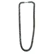 Grey Curb Chain Necklace at Spencer's