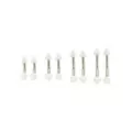 Multi-Pack Acrylic White and Silver Curved Barbells 8 Pack - 16 Gauge at Spencer's