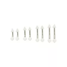 Multi-Pack Acrylic White and Silver Curved Barbells 8 Pack - 16 Gauge at Spencer's