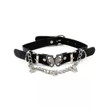 CZ Butterfly Chain Dangle Choker Necklace at Spencer's