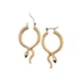 Goldtone Snake Dangle Earrings at Spencer's