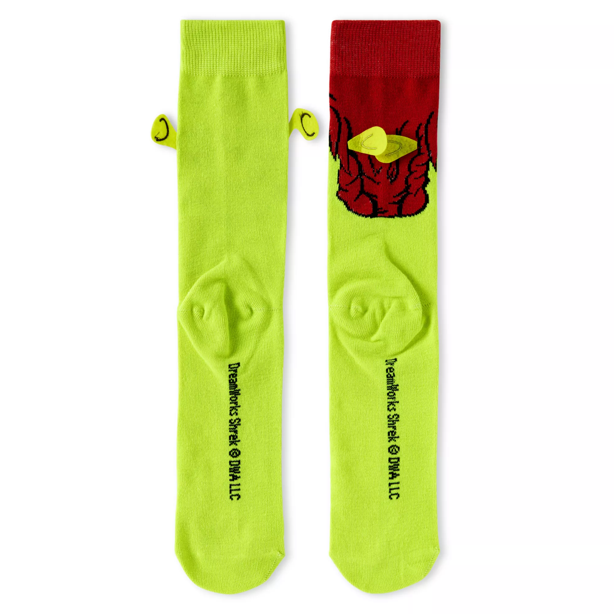 3D Shrek and Fiona Crew Socks at Spencer's