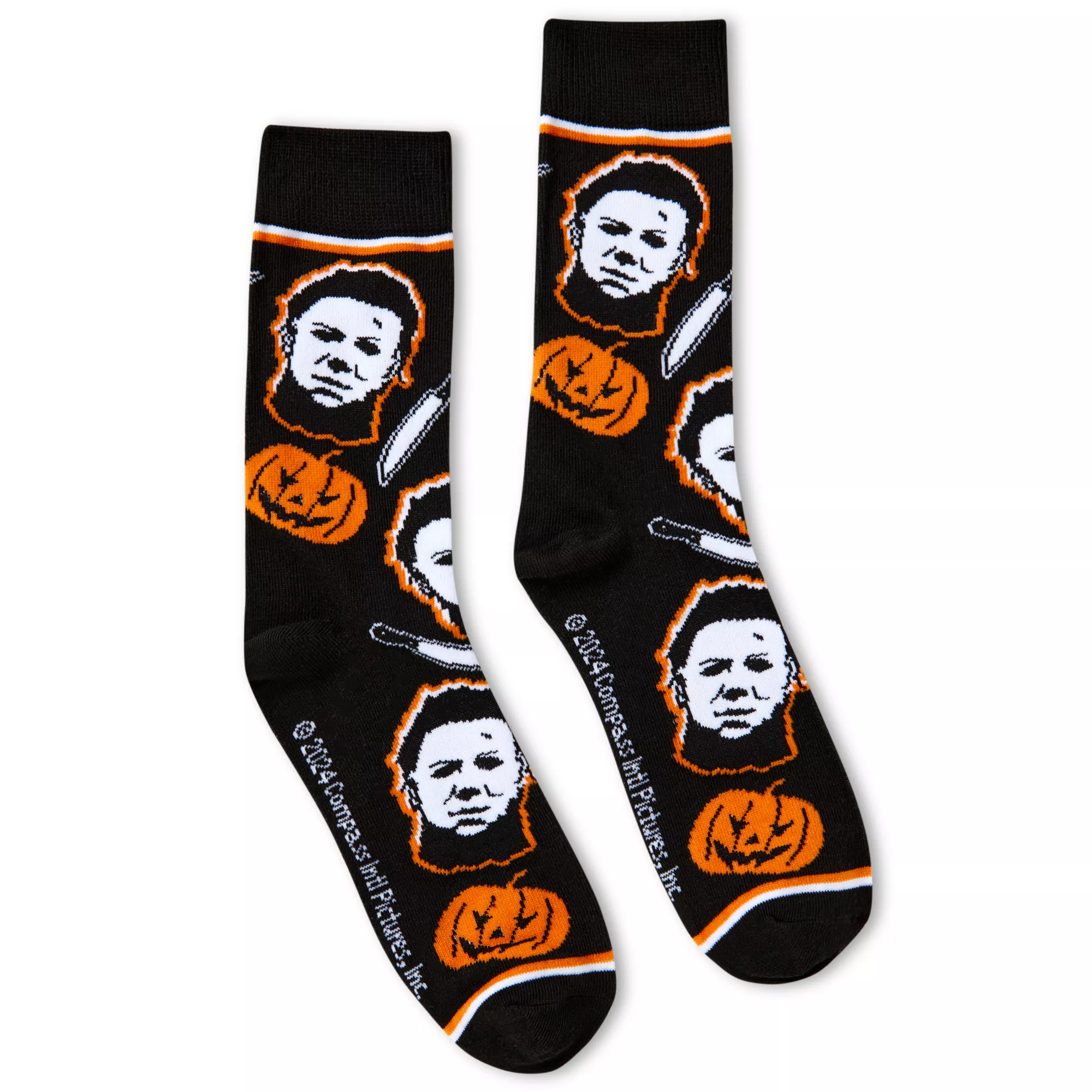 Multi-Pack Michael Myers Crew Socks 2 Pack - Halloween at Spencer's