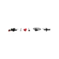 Multi-Pack CZ Snake Heart Bone Nose Rings and Hoop Nose Rings 6 Pack - 20 Gauge at Spencer's