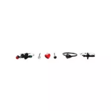 Multi-Pack CZ Snake Heart Bone Nose Rings and Hoop Nose Rings 6 Pack - 20 Gauge at Spencer's