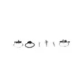 Multi-Pack CZ Snake Heart Bone Nose Rings and Hoop Nose Rings 6 Pack - 20 Gauge at Spencer's