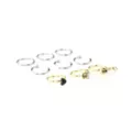 Multi-Pack CZ Heart Goldtone and Silvertone Hoop and Half Hoop Nose Rings 9 Pack - 18 Gauge at Spencer's