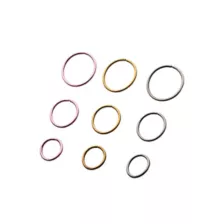 Multi-Pack Goldtone and Silvertone Hoop Nose Rings 9 Pack - 20 Gauge at Spencer's