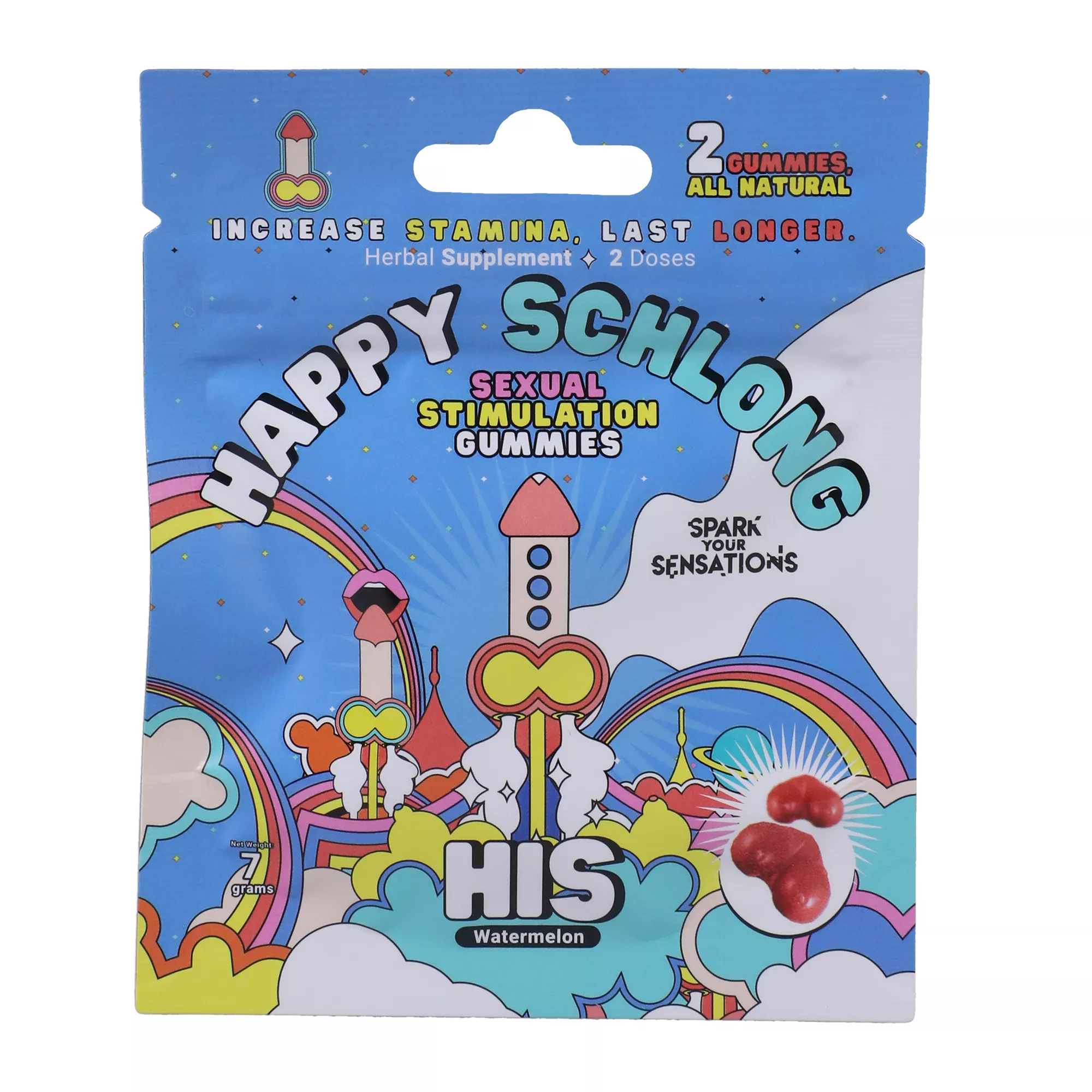 Happy Schlong Sexual Stimulation Gummies – 2 Pack at Spencer's