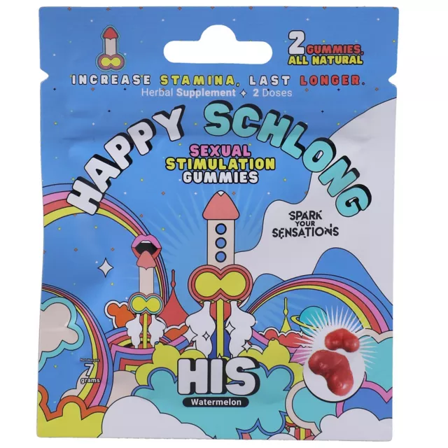 Happy Schlong Sexual Stimulation Gummies – 2 Pack at Spencer's