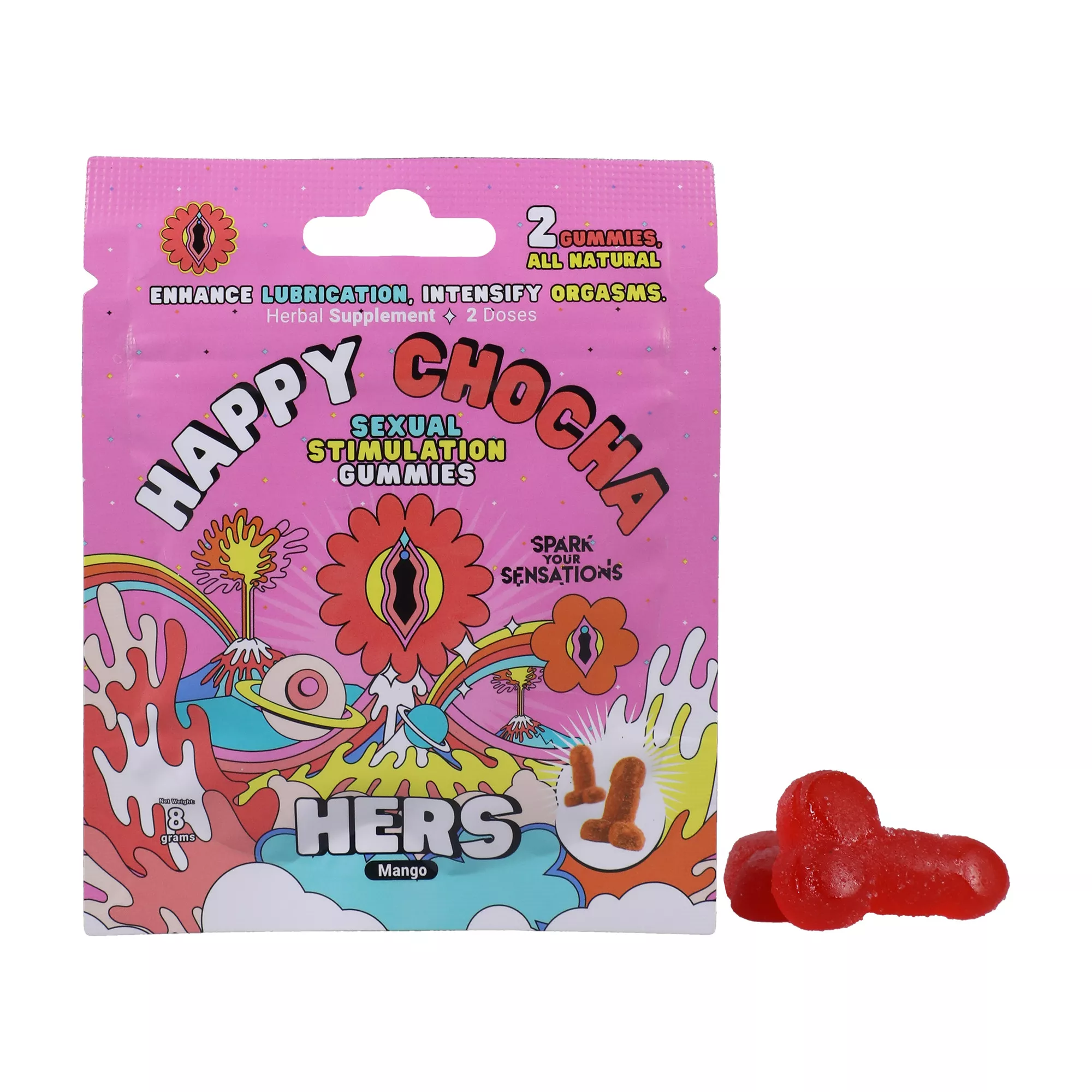 Happy Chocha Sexual Stimulation Gummies – 2 Pack