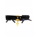 Pearl-Effect Cross Dangle Choker Necklace at Spencer's