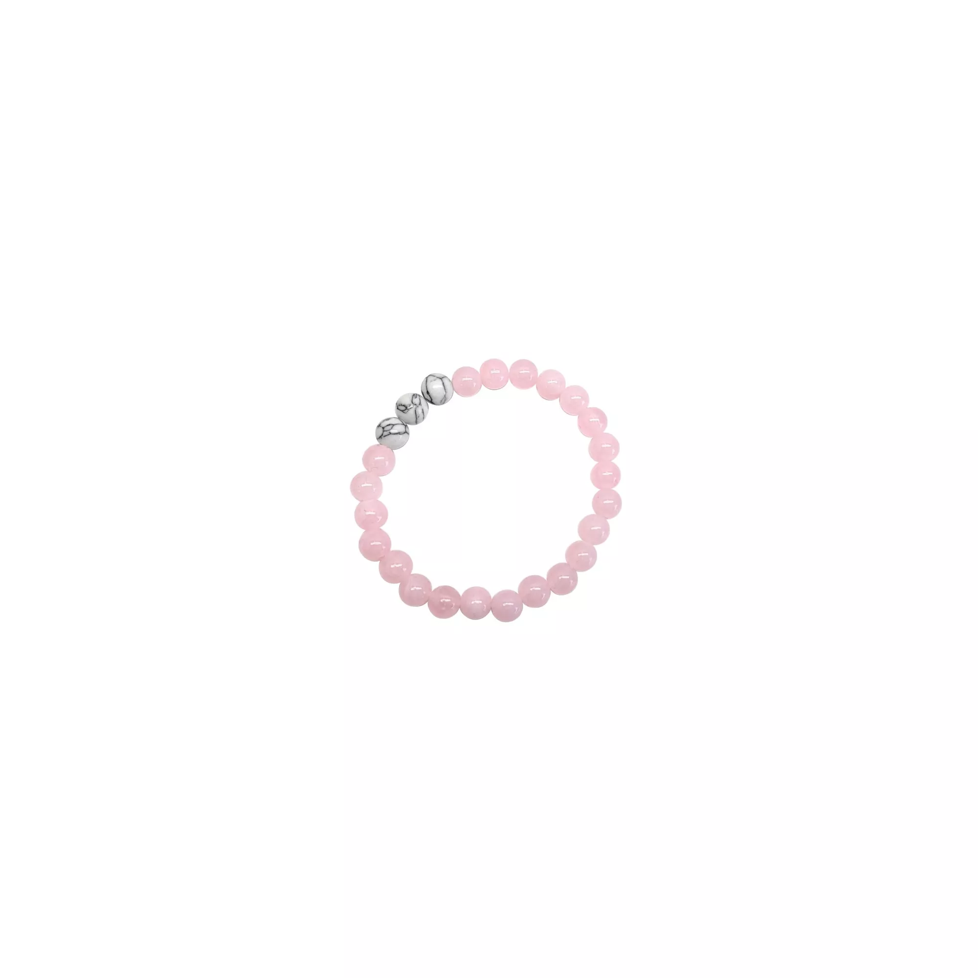 Pink and White Marble Long Distance Bracelets - 2 Pack at Spencer's