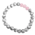 Pink and White Marble Long Distance Bracelets - 2 Pack at Spencer's