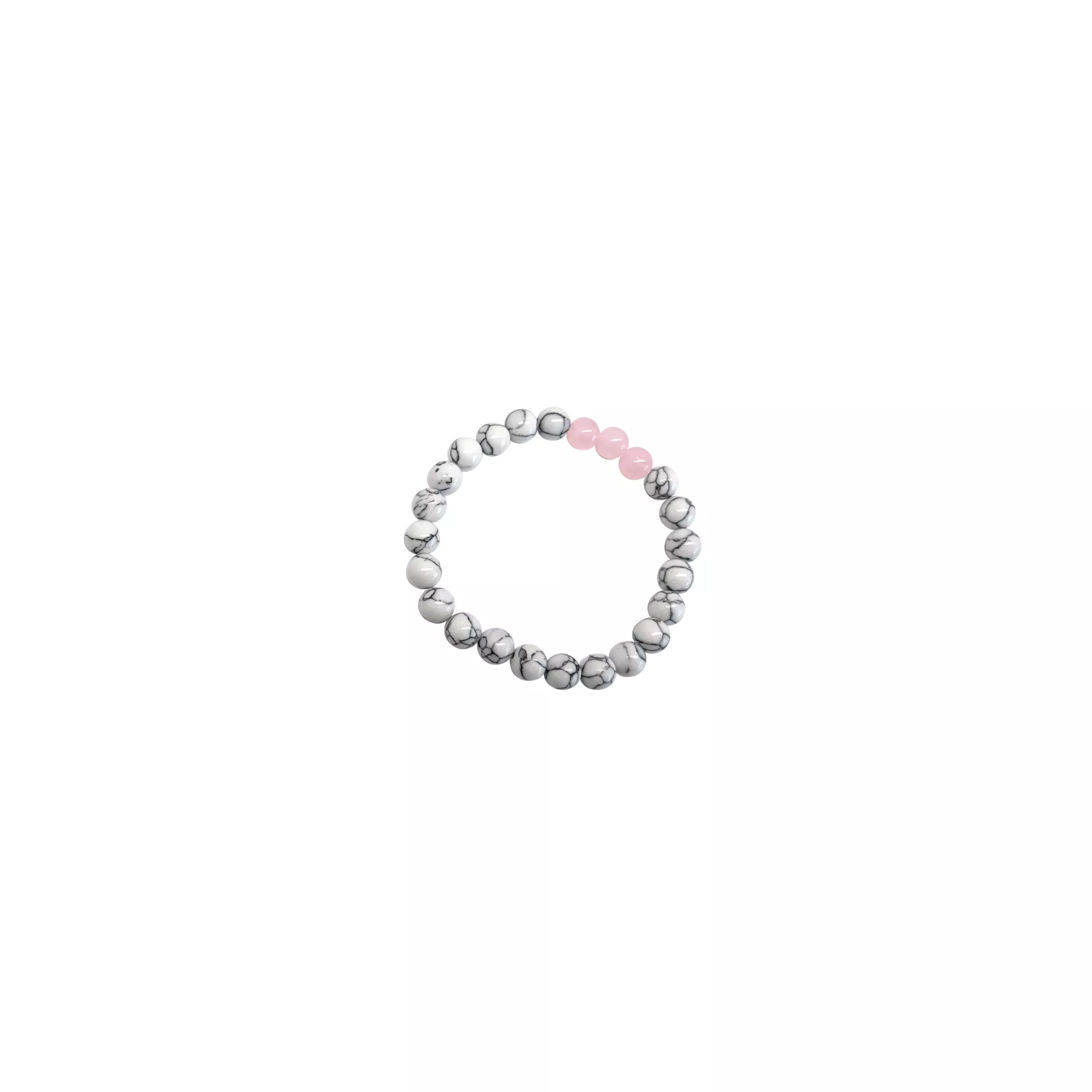 Pink and White Marble Long Distance Bracelets - 2 Pack at Spencer's