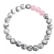 Pink and White Marble Long Distance Bracelets - 2 Pack at Spencer's
