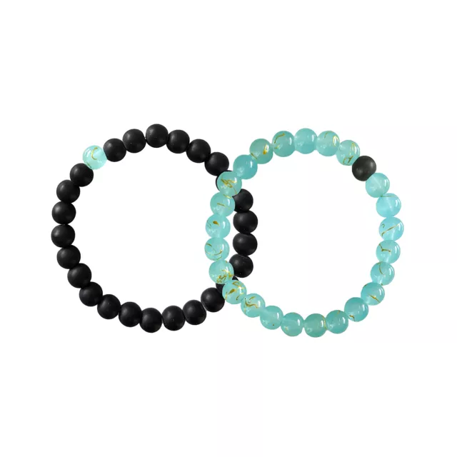 Mint and Black Long Distance Bracelets at Spencer's
