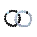 Black and Opalescent Long Distance Bracelets at Spencer's