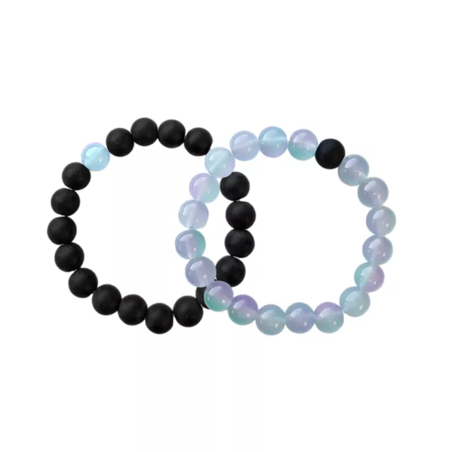 Black and Opalescent Long Distance Bracelets at Spencer's