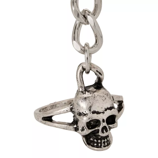 Skull Spike Hand Bracelet at Spencer's