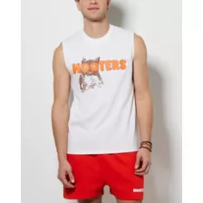 White Hooters Muscle Tank Top at Spencer's
