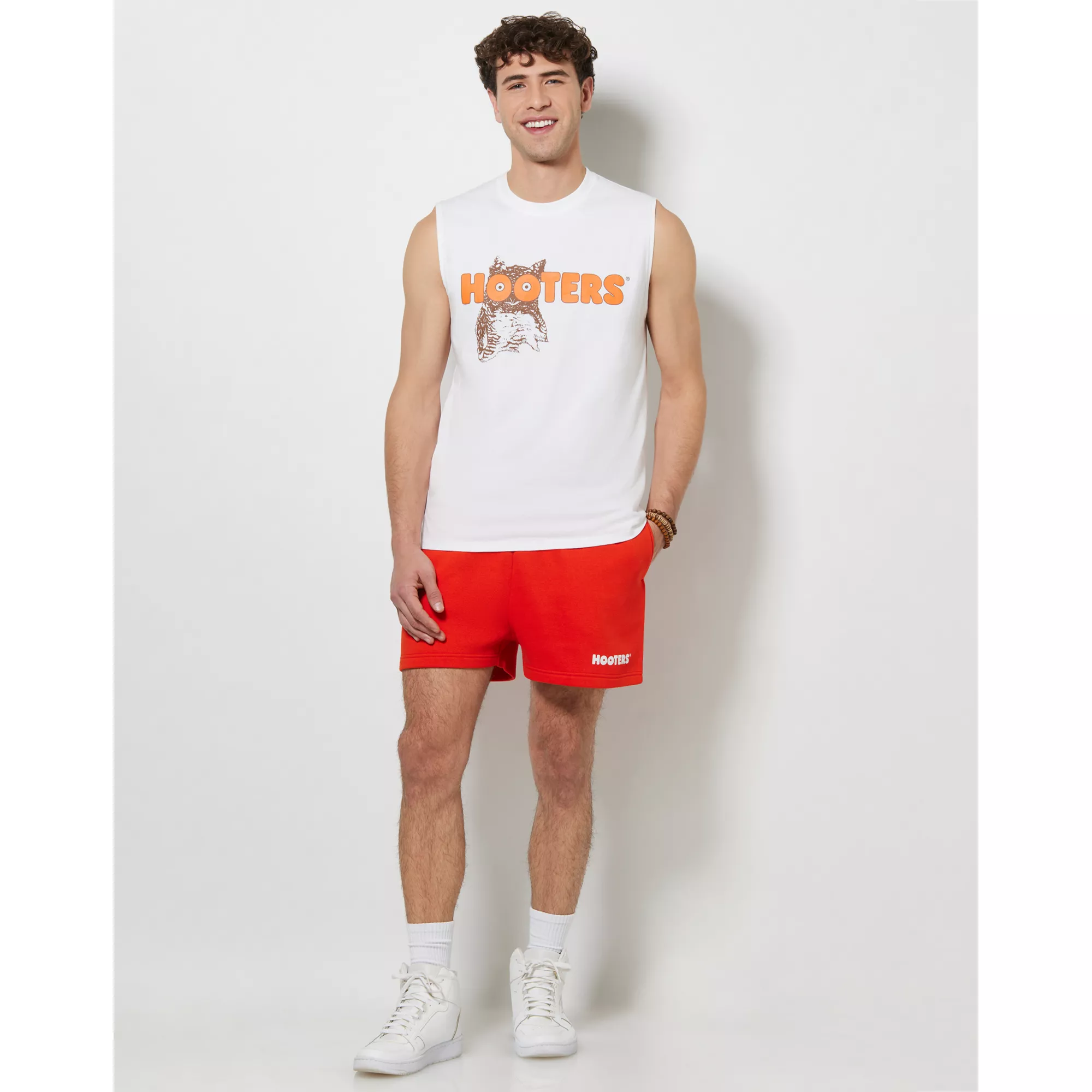 White Hooters Muscle Tank Top at Spencer's