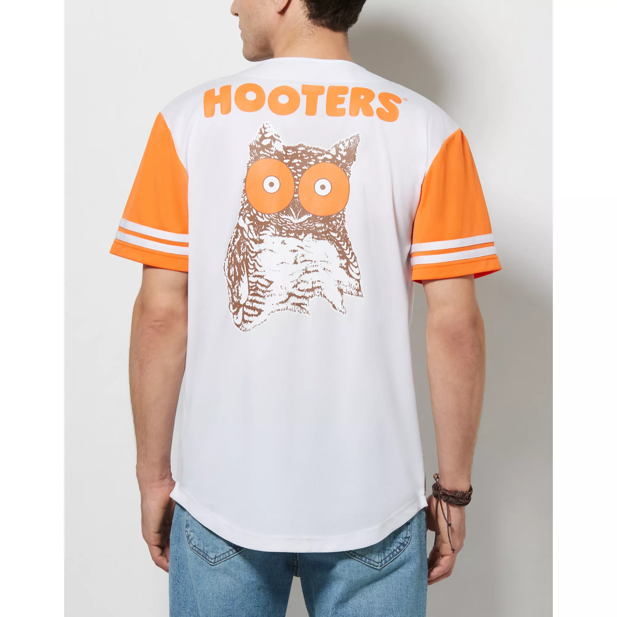 White Hooters Jersey at Spencer's