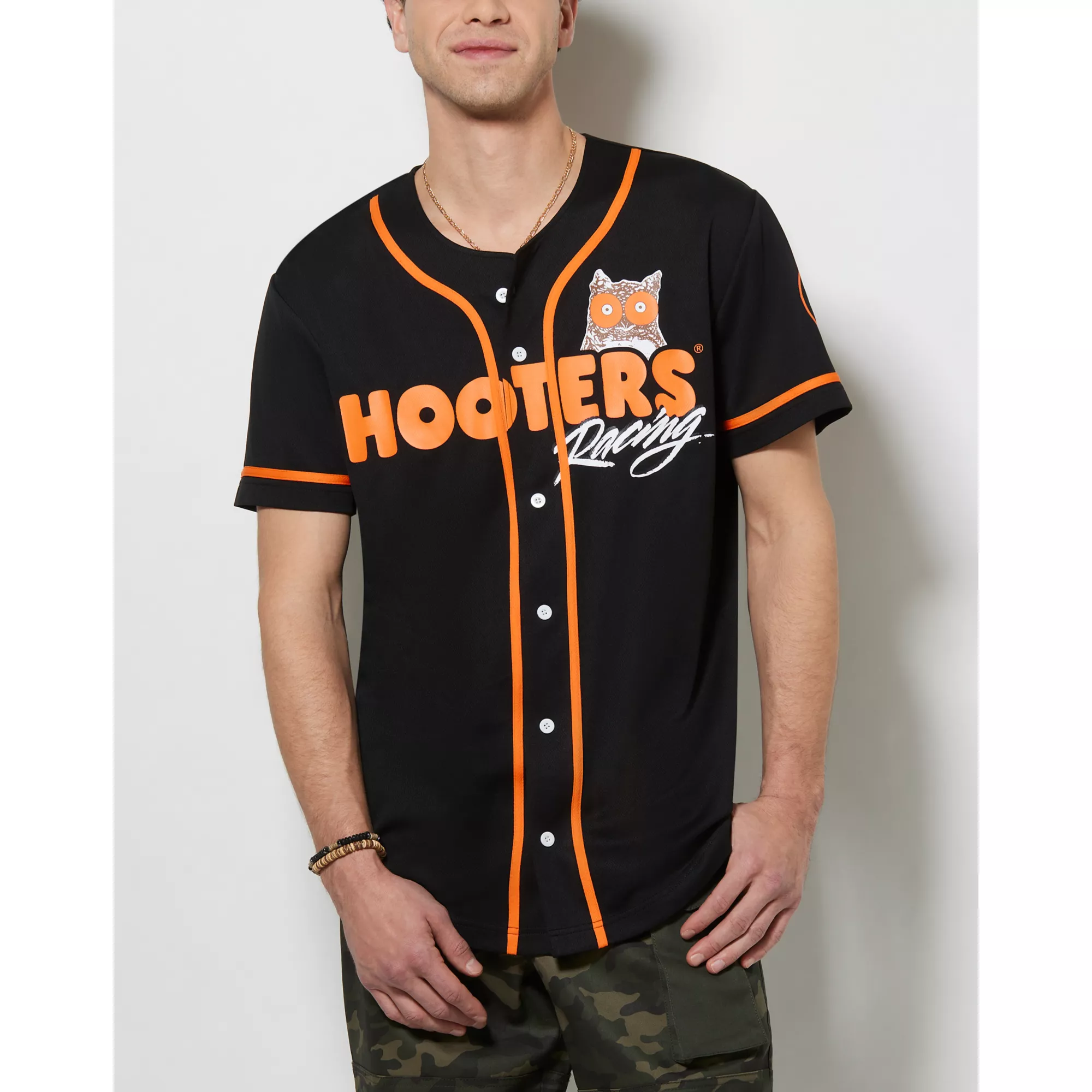 Black Hooters Racing Jersey at Spencer's