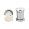 Round Prong CZ Screw Fit Plugs at Spencer's
