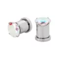 Round Prong CZ Screw Fit Plugs at Spencer's