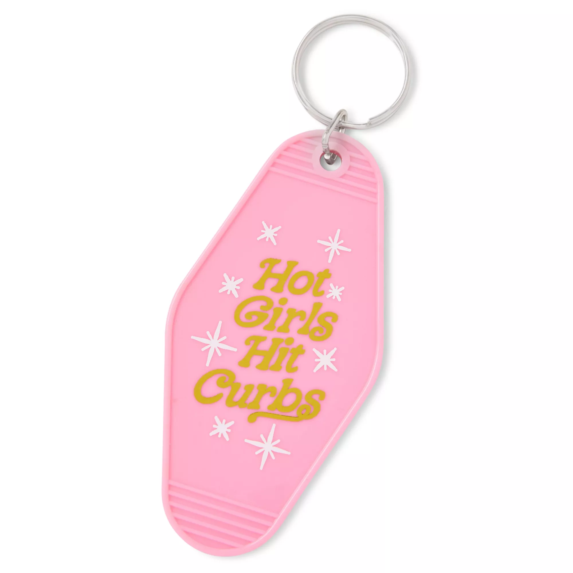 Hot Girls Hit Curbs Pink Keychain at Spencer's