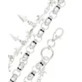 Silvertone Double Row Spike Wallet Chain at Spencer's