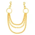 Goldtone Triple Row Rings Wallet Chain at Spencer's