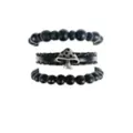 Multi-Pack Black and Red Deer Head Bracelets - 3 Pack at Spencer's