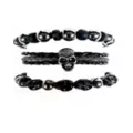 Multi-Pack Skull Cord Bracelets - 3 Pack at Spencer's