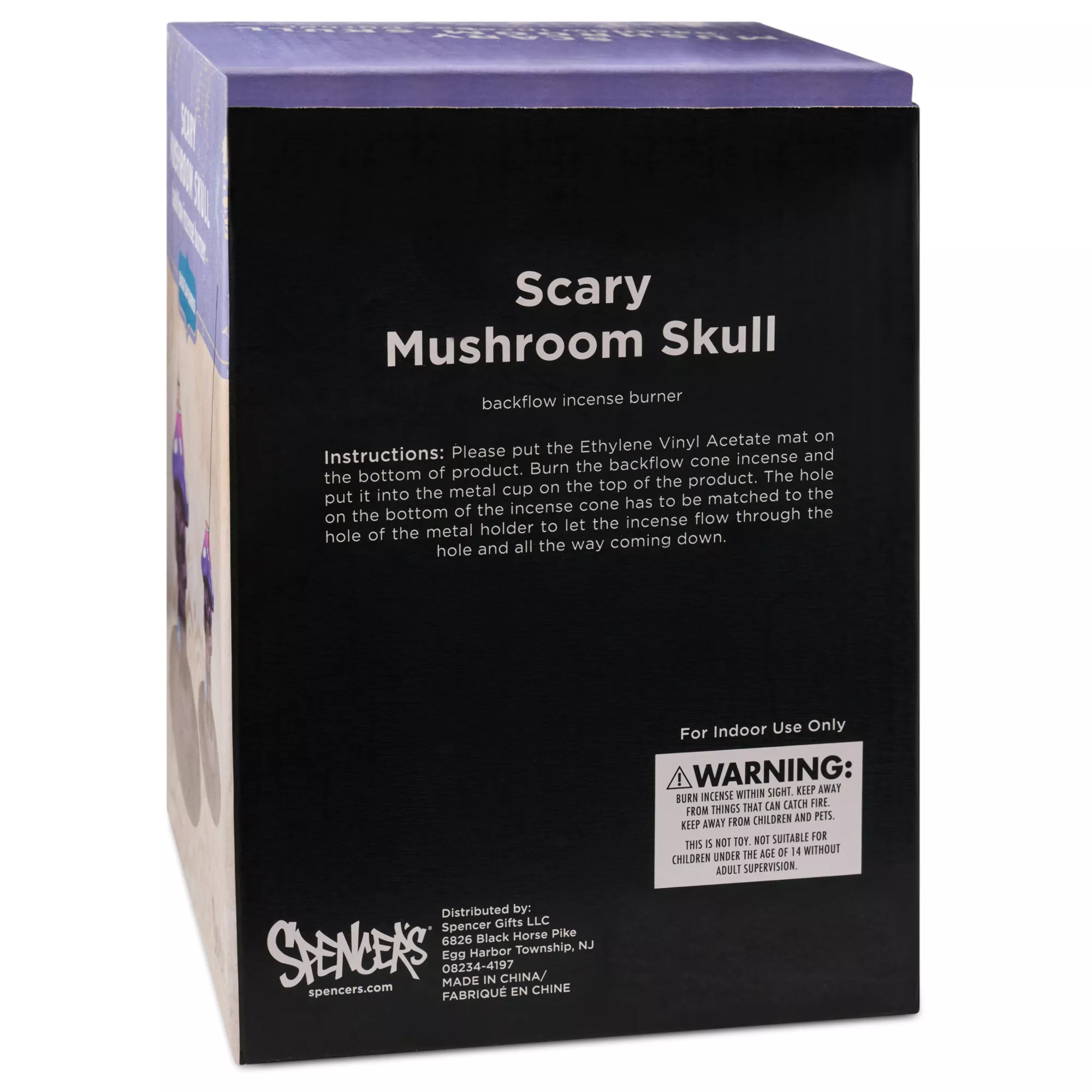Scary Mushroom Skull Backflow Incense Burner at Spencer's