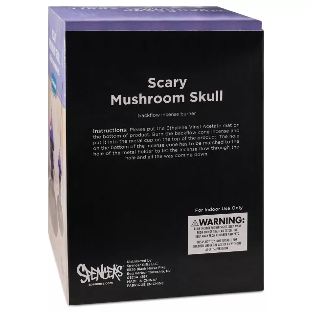 Scary Mushroom Skull Backflow Incense Burner at Spencer's