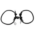 Black Heart Magnetic Long Distance Rope Bracelets - 2 Pack at Spencer's
