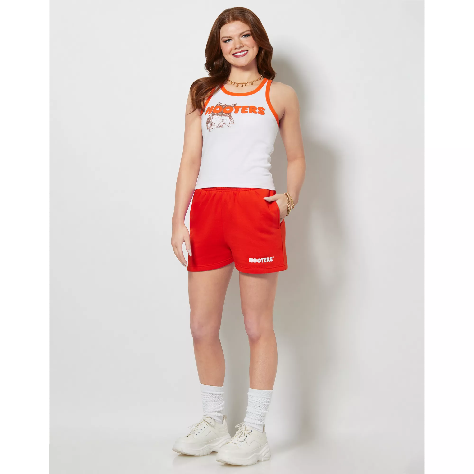 Red Hooters Sweatshorts