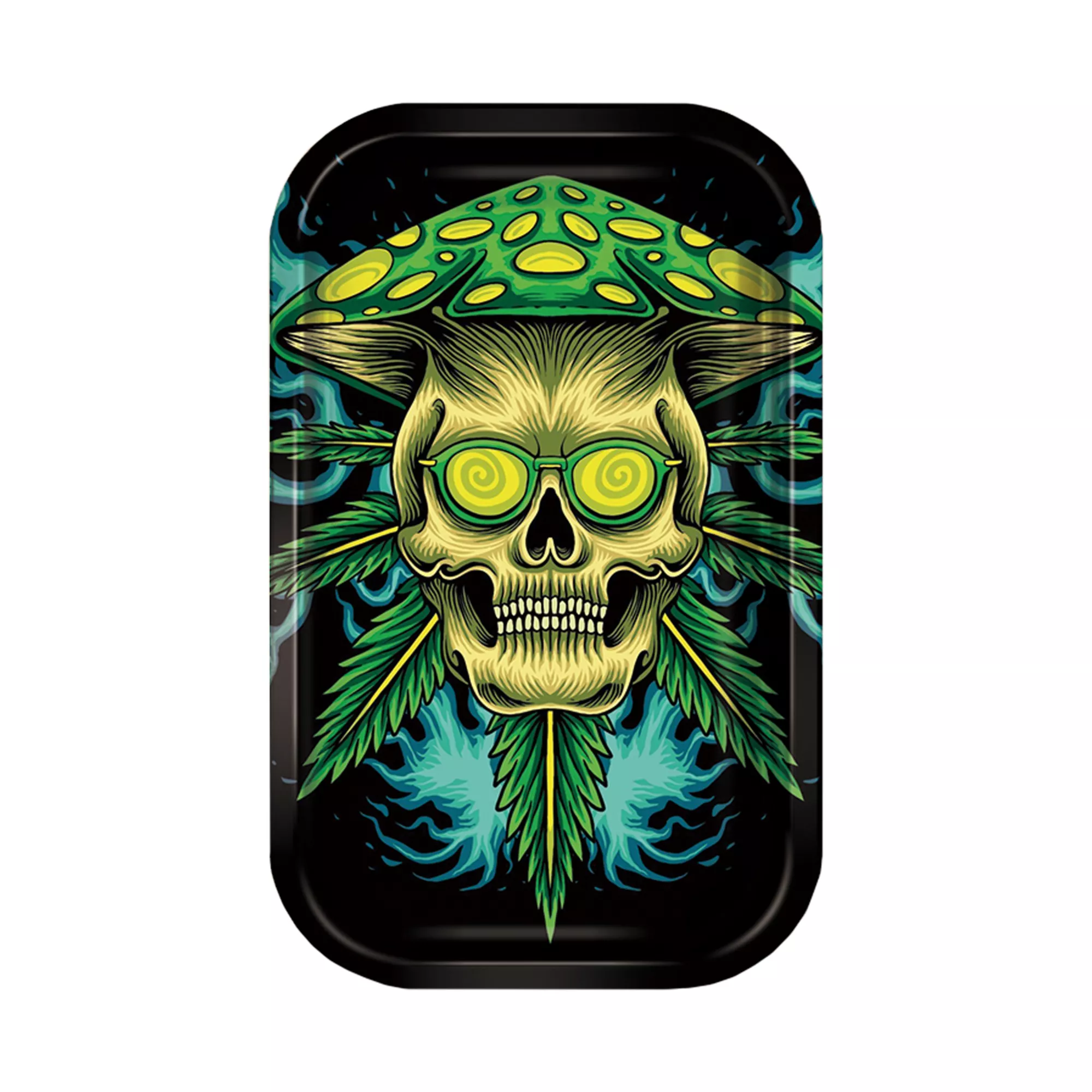 Mushroom Skull Weed Leaf Ashtray