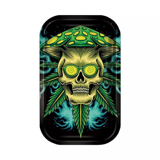 Mushroom Skull Weed Leaf Ashtray at Spencer's