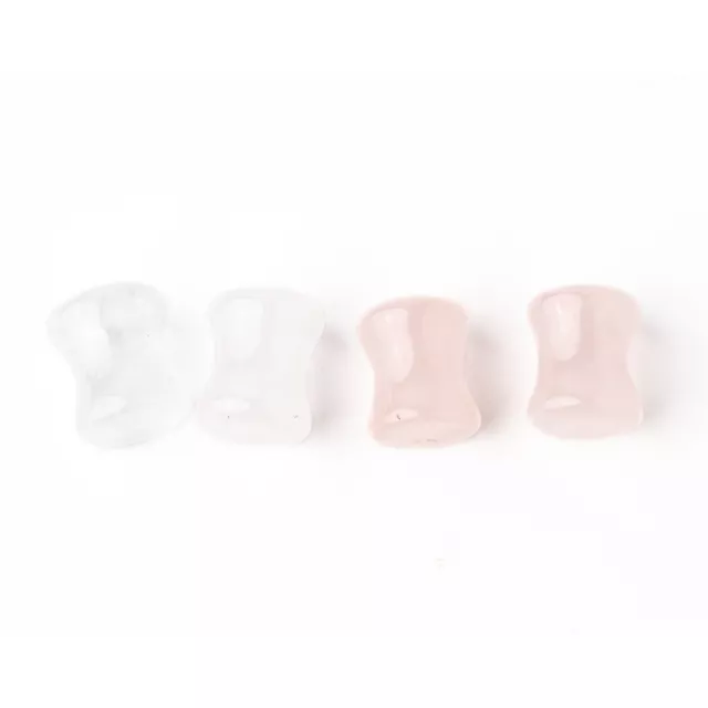 Multi-Pack Clear and Rose Quartz Stone Plugs - 2 Pair at Spencer's