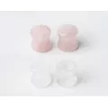 Multi-Pack Clear and Rose Quartz Stone Plugs - 2 Pair at Spencer's