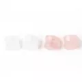 Multi-Pack Clear and Rose Quartz Stone Plugs - 2 Pair at Spencer's